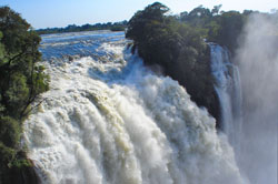 The mighty Victoria Falls in Zimbabwe