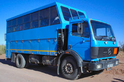 Kumuka Overland truck in Namibia