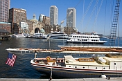 Ships in Boston harbor