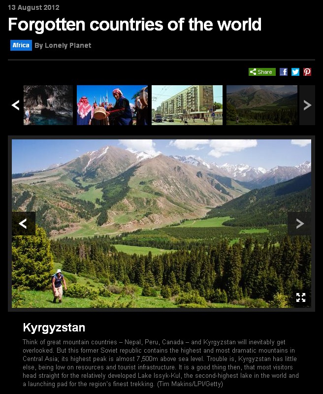 BBC Forgotten Countries of the World photo of Kyrgyzstan