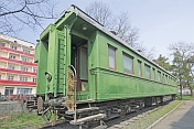 Joseph Stalin\\'s personal railway carriage, in the Stalin museum.