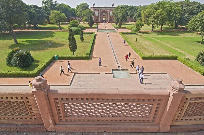 View from Humayun's Tomb to the West Gate.