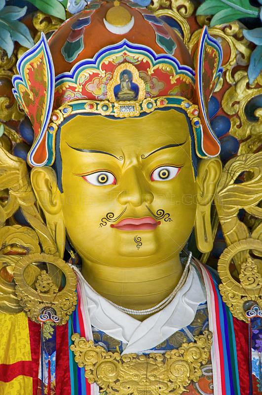 Buddhist religious image in the Bhutanese Temple.