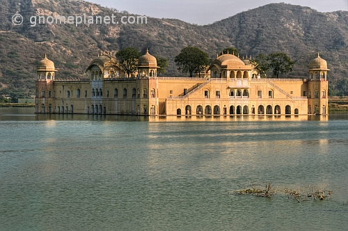 The Nur Mahal or Water Palace, set in picturesque lake and mountain scenery.