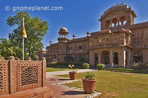 The Lalgarh Palace, once the home of His Highness Doctor Karni Singh, is now a luxury hotel complex.