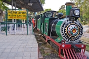 Narrow gauge railway gives rides to visitors at the National Railway Museum.