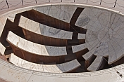 One of the astronomical instruments at the Jantar Mantar Observatory, built 1728-34.