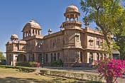 The Lalgarh Palace, built by Maharaja Ganga Singh 1880-1943, is now a luxury hotel complex.