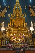Thai Buddha statue at the Thai Buddhist Temple.