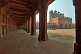 Image of Walkway and courtyard of Akbar's Jami Masjid in early morning light.