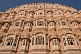 The five-storey Hawa Mahal or Palace of the Winds, part of the Jaipur City Palace, built by Maharaja Mahdo Singh I (1751-68).