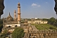 Image of Mosque and grounds of the Bara Imambara, as seen from the roof.
