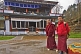 Two young trainee monks at a Buddhist Monastery.
