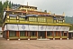 Front of the main temple in the Rumtek Buddhist Monastery.