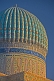 Image of Blue tiled dome of the Yasaui Mausoleum.