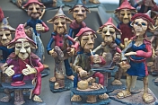 A selection of Gnome statues for sale.