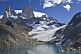 Fitzroy Mountains and glacier in the Parque Nacional Los Glaciares.