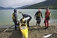 Image of Canoers kayaking on the Beagle Channel.