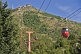 Image of Red cable-cars on the Teleferico Cerro Otto.