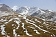 Image of Snow covered mountains near the Ozero Song-Kel lake.