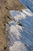 Waves on the shore of the Terkhiin Tsagaan Nuur, the 'Great White Lake'.