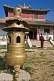 Image of Incense burner and monk at Shanhyn Monastery.