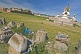 Image of Stupa and ancient ruins at the Erdene Zuu Khiid (Hundred Treasures Monastery).