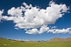Image of Clouds over the wide expanse of the Mongolian Plain.