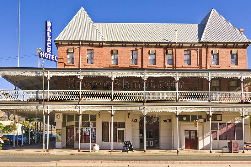 Frontage of Marios Palace Hotel built 1888 appeared in Priscilla Queen of the Desert.
