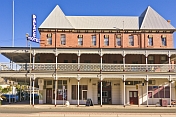 Frontage of Marios Palace Hotel built 1888 appeared in Priscilla Queen of the Desert.