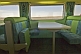 Image of Seating and tables in the Matilda Cafe buffet car of the GSR Indian Pacific train.