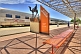 The Ghan & Camel Statue at Alice Springs Train Station