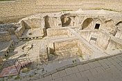 Ruins of the palace \\'Hammam\\' or bath-house at the Palace of the Shirvan Shahs.