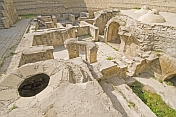 Ruins of the palace \\\\'Hammam\\\\' or bath-house at the Palace of the Shirvan Shahs.