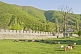 Sheep graze within the walls of the \\'Xan Sarayi\\', or Khan\\'s Palace.