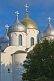 Image of Towers and onion domes of the Cathedral of Saint Sophia, in the Kremlin walls.