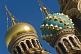 Image of Gold and coloured domes of the Church of the Savior on Spilled Blood, a memorial to Alexander II.