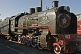 Image of Soviet - era steam locomotive at the Museum of Railway Technology.