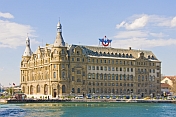 The Haydarpasa Railway Station, on the Asian side of the Bosphorous at Kadikoy.
