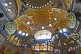 Image of Interior view and domed ceilings of the Aya Sofya in Sultanahmet.