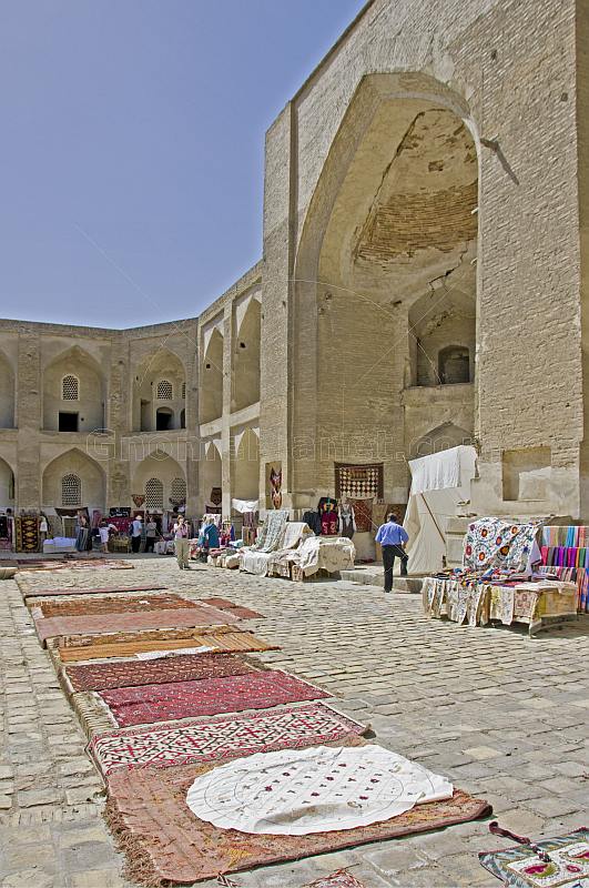 Carpets for sale in the Nadir Divanbegi Medressa.