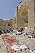 Carpets for sale in the Nadir Divanbegi Medressa.