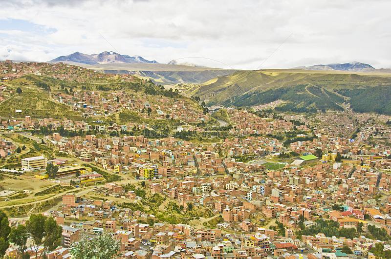 View over the city of La Paz.