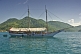 Swimming from a schooner in the waters of the Bahia Da Ilha Grande.
