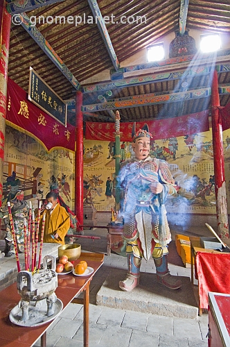 Interior of Taoist temple in the Jiayuguan Fort.