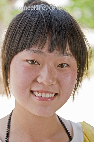 Smiling Chinese girl.