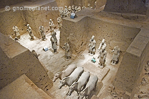 Terracotta warriors and horses in pit number 2.