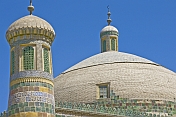 Minaret and dome at Abakh Hoja Tomb.