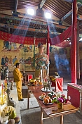 Interior of Taoist temple in the Jiayuguan Fort.