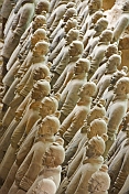 Ranks of Terracotta warriors in pit number 1.